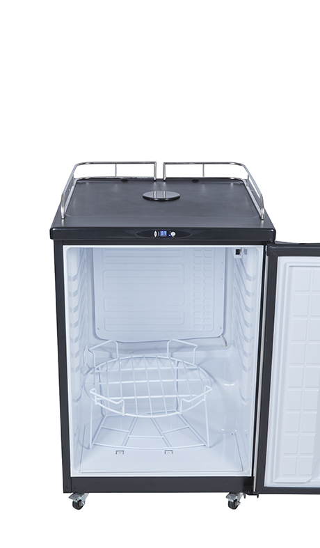 Gastro-Cool - Bierfust koelkast - Zwart - BK160 - 409000 - Vooraanzicht Fust standaard