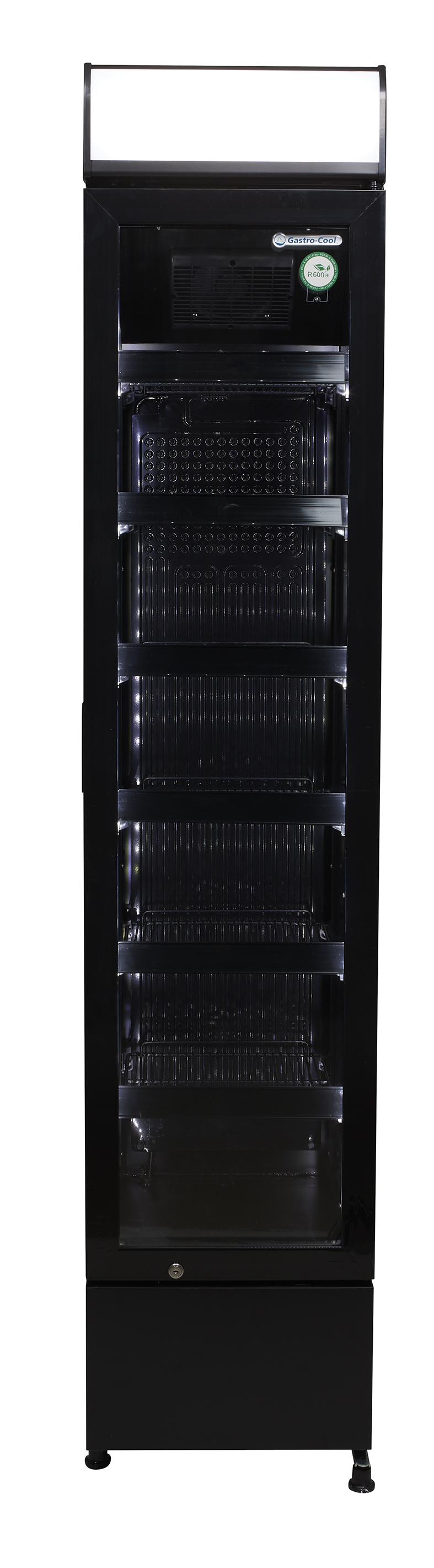 Gastro-Cool - Slimline koelkast - Zwart - DC130 - 135101 - Vooraanzicht leeg